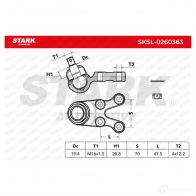 Шаровая опора STARK 1437828234 XHTG ZY sksl0260363 - Изображение 7