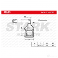 Шаровая опора STARK 27V KS0 1437827042 sksl0260022 - Изображение 5