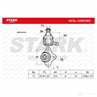 Шаровая опора STARK sksl0260160 FU 5J35 1437826974 - Изображение 4