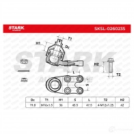 Шаровая опора STARK 1437827744 MQE01 5N sksl0260235 - Изображение 6