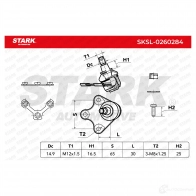 Шаровая опора STARK YKJ35 UI 1437827056 sksl0260284 - Изображение 6