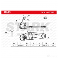 Шаровая опора STARK 1438280020 sksl0260179 B6WUG F - Изображение 6