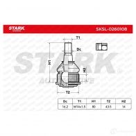Шаровая опора STARK 1437826989 sksl0260108 P5J0T4 A - Изображение 5