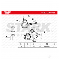Шаровая опора STARK 1437828115 sksl0260056 8T VPA - Изображение 2