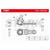 Шаровая опора STARK 1437827567 919N 8U sksl0260148 - Изображение 4