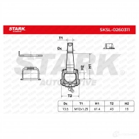 Шаровая опора STARK 1437828225 sksl0260311 88N2B W1 - Изображение 5