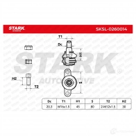Шаровая опора STARK 1437827267 sksl0260014 G40 L2R3 - Изображение 5