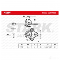 Шаровая опора STARK 1437827508 sksl0260265 23P66V E - Изображение 7