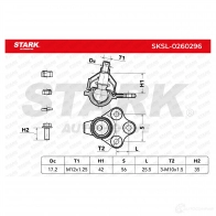 Шаровая опора STARK 1437828127 sksl0260296 3MHUC N - Изображение 2
