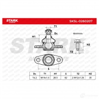 Шаровая опора STARK 1437828143 sksl0260207 TE YT0FZ - Изображение 2