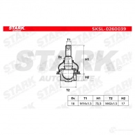 Шаровая опора STARK Y4 3P5L 1438280043 sksl0260039 - Изображение 6