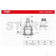 Шаровая опора STARK B FMXZR8 sksl0260302 1437827013 - Изображение 6