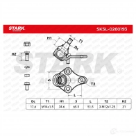 Шаровая опора STARK 1437827682 AL6C 1 sksl0260193 - Изображение 5