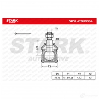 Шаровая опора STARK 1437827039 sksl0260084 U 9O9DQ - Изображение 3