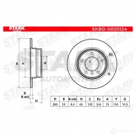 Тормозной диск STARK 1438024788 71F1 G6 skbd0020124 - Изображение 2