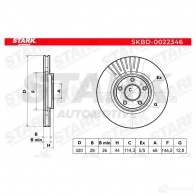 Тормозной диск STARK P0 0NM skbd0022346 1438026066 - Изображение 5
