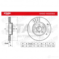 Тормозной диск STARK skbd0020354 ZSXS YM 1438025858 - Изображение 4
