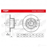 Тормозной диск STARK skbd0022412 DB AOBX 1438025660 - Изображение 2