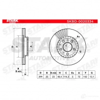 Тормозной диск STARK 5T9 9J3T 1438025835 skbd0020334 - Изображение 7