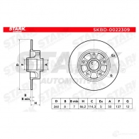 Тормозной диск STARK skbd0022309 BGO4 ZT 1438025355 - Изображение 4