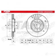 Тормозной диск STARK skbd0020255 92ZD MO 1438026183 - Изображение 5