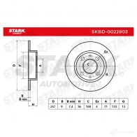 Тормозной диск STARK skbd0022803 907S VI 1438023455 - Изображение 7