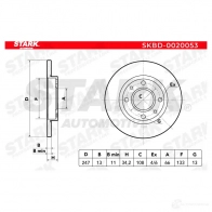 Тормозной диск STARK 1438023511 skbd0020053 4B XJAQF - Изображение 7