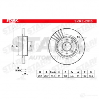 Тормозной диск STARK R RUAA 1438024628 skre2015 - Изображение 8