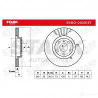 Тормозной диск STARK skbd0020157 1438025861 I UI8B - Изображение 7