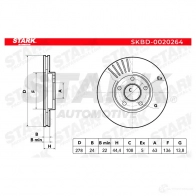 Тормозной диск STARK skbd0020264 1438025028 8 SMDYOZ - Изображение 5