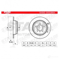Тормозной диск STARK V4I OM 1438025269 skbd0022864 - Изображение 2