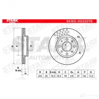 Тормозной диск STARK 1438024393 skbd0022076 STTO IKF - Изображение 4