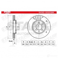 Тормозной диск STARK skbd0020386 B WG22 1438025010 - Изображение 7