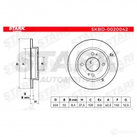 Тормозной диск STARK BQQ G3 skbd0020042 1438023689 - Изображение 5