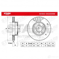 Тормозной диск STARK 1438025615 skbd0020099 IGBMI 7 - Изображение 7