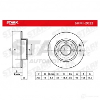 Тормозной диск STARK J K0MUCH 1438024316 skmi2022 - Изображение 5