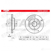 Тормозной диск STARK P K266H 1438023258 skfo2040 - Изображение 6