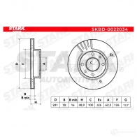 Тормозной диск STARK 1438024138 skbd0022034 55 XIX - Изображение 5