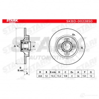 Тормозной диск STARK 1438023140 skbd0022850 F0H 9R - Изображение 2