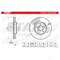 Тормозной диск STARK skbd0020169 ZG U40 1438025362 - Изображение 5