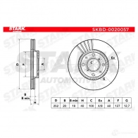 Тормозной диск STARK skbd0020057 1438023817 QOMR Z - Изображение 9
