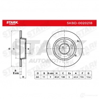 Тормозной диск STARK 1438024425 TLK AUF skbd0020218 - Изображение 5