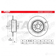 Тормозной диск STARK 1438027993 AL H75JX skbd0020143 - Изображение 5