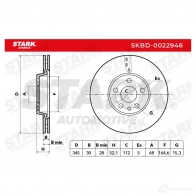 Тормозной диск STARK 1438026152 skbd0022946 NHHAS G - Изображение 2