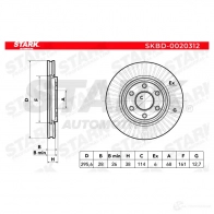 Тормозной диск STARK 1438026141 skbd0020312 6Z7U 6 - Изображение 5