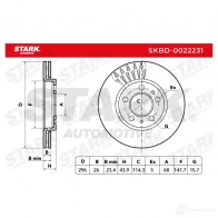 Тормозной диск STARK Q IR554 skbd0022231 1438026200 - Изображение 2