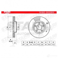 Тормозной диск STARK skbd0022910 X FRD5FK 1438026148 - Изображение 2