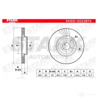 Тормозной диск STARK N0C W4YS 1438026057 skbd0022874 - Изображение 2