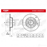 Тормозной диск STARK 1438025039 skbd0020141 VA80D U - Изображение 6