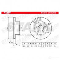 Тормозной диск STARK Q4X97 NS 1438024930 skbd0020119 - Изображение 5